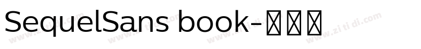 SequelSans book字体转换